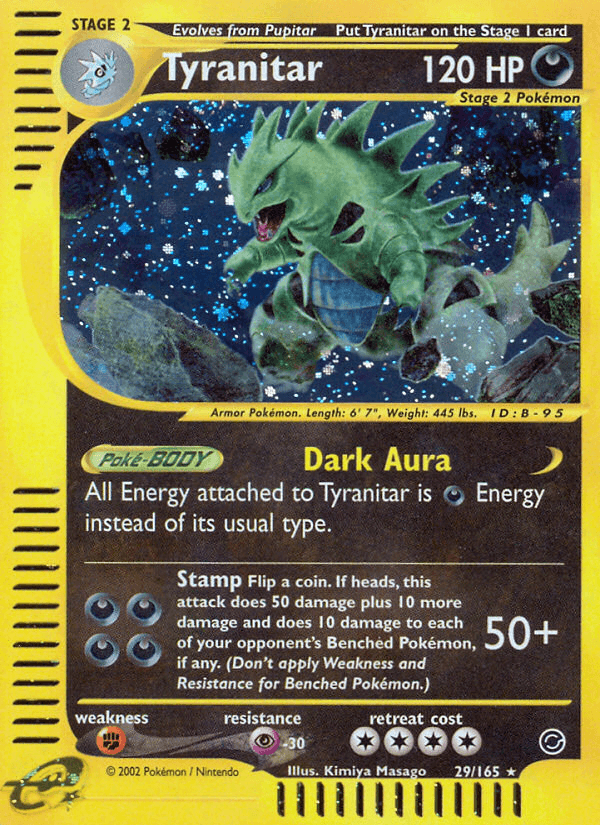 Tyranitar artwork — Expedition Base Set 29/165
