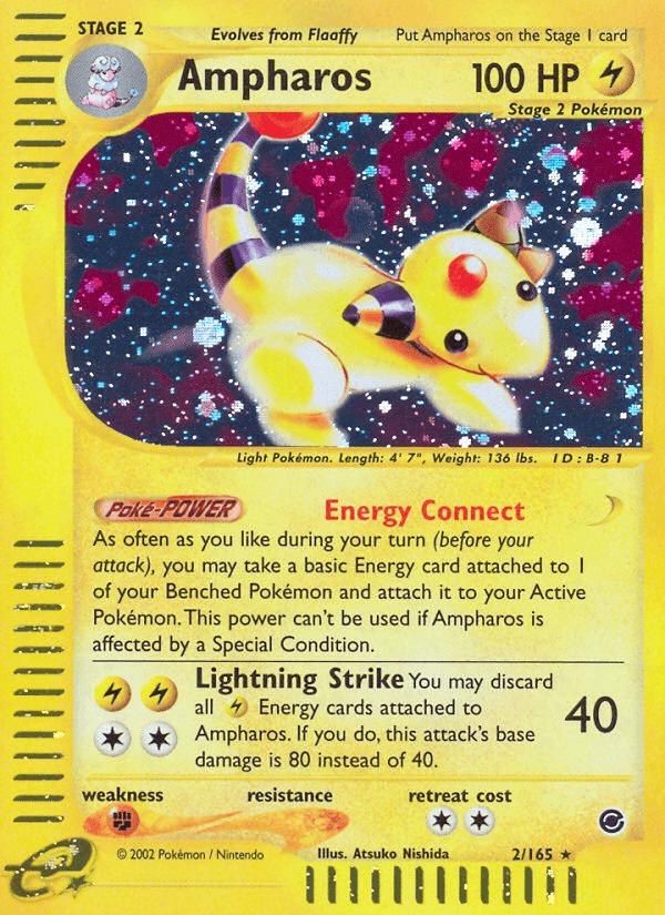 Ampharos artwork — Expedition Base Set 2/165