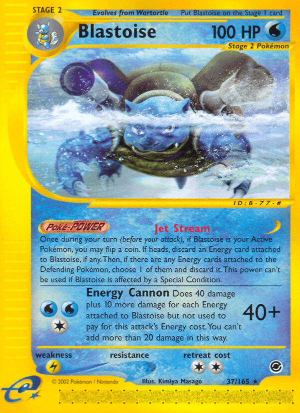 Blastoise — Expedition Base Set 37/165