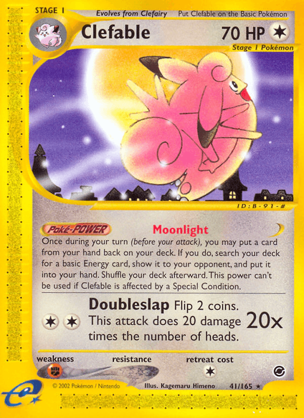 Clefable artwork — Expedition Base Set 41/165