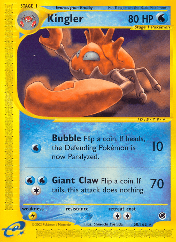 Kingler — Expedition Base Set 50/165