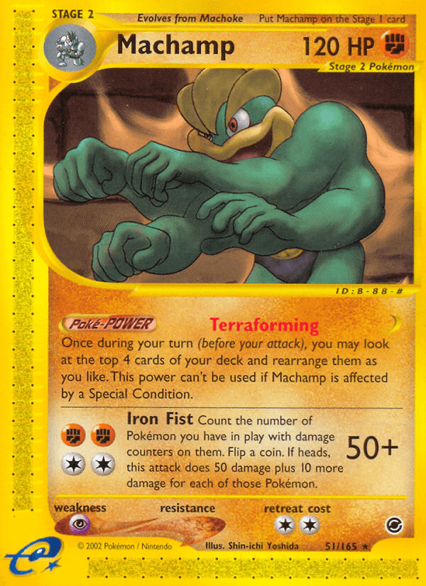 Machamp artwork — Expedition Base Set 51/165