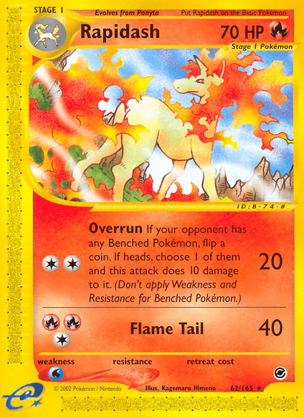 Rapidash — Expedition Base Set 62/165