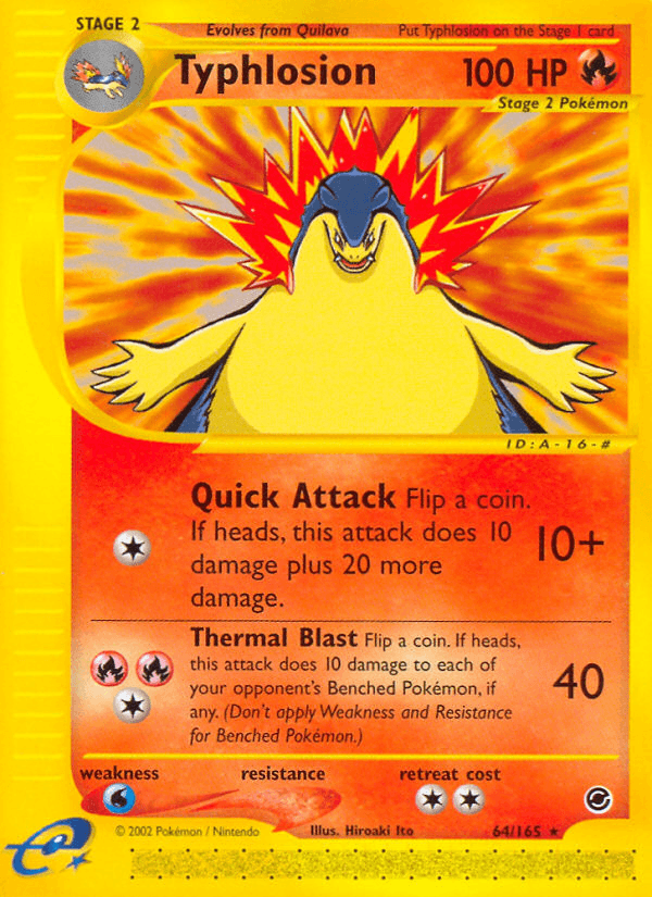 Typhlosion artwork — Expedition Base Set 64/165