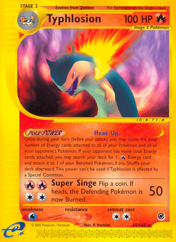 Typhlosion artwork — Expedition Base Set 65/165