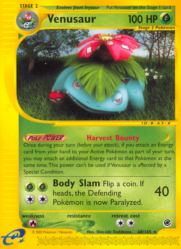 Venusaur artwork — Expedition Base Set 68/165