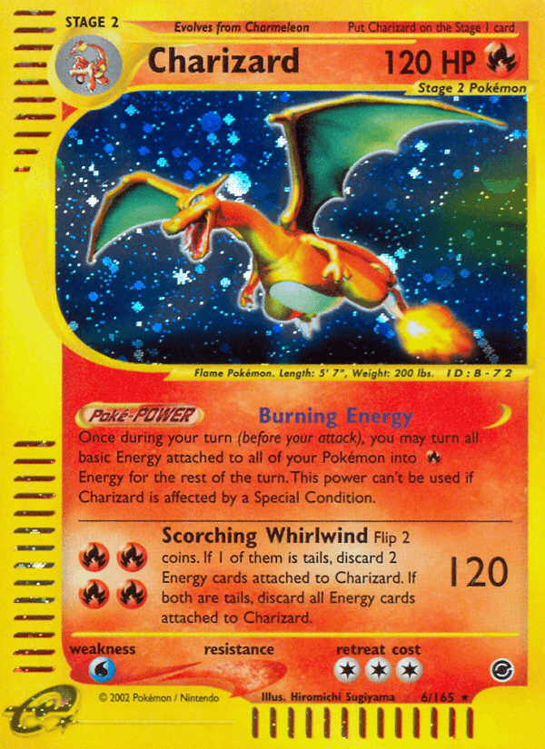 Charizard artwork — Expedition Base Set 6/165