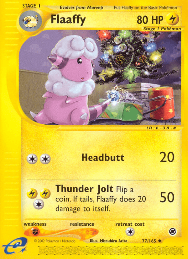 Flaaffy artwork — Expedition Base Set 77/165