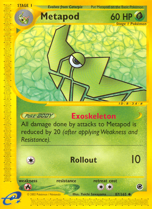 Metapod artwork — Expedition Base Set 87/165