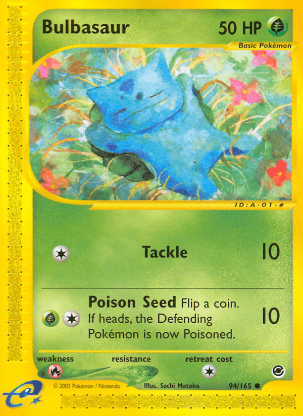 Bulbasaur artwork — Expedition Base Set 94/165