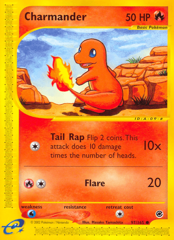 Charmander artwork — Expedition Base Set 97/165