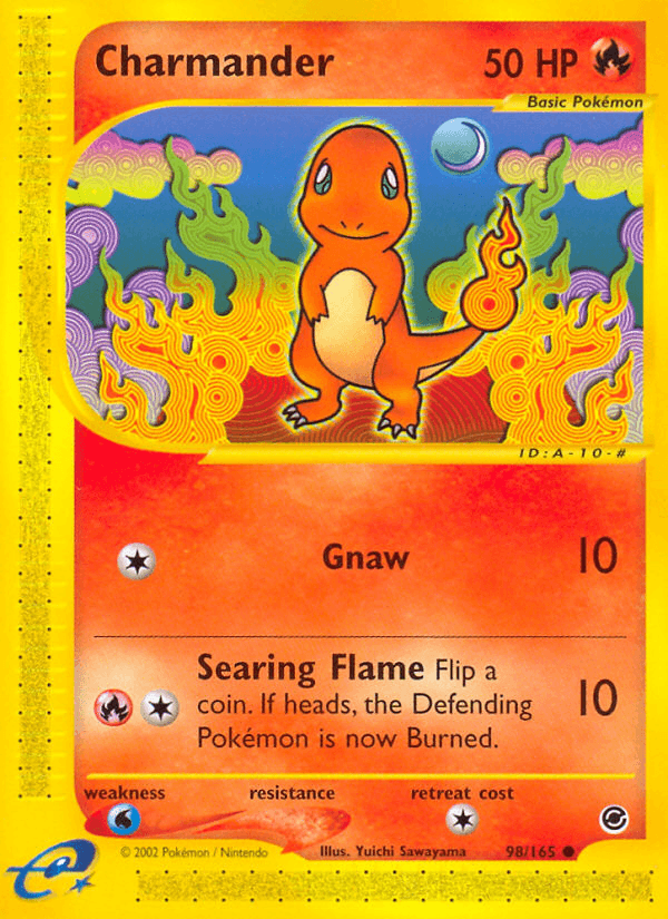 Charmander artwork — Expedition Base Set 98/165