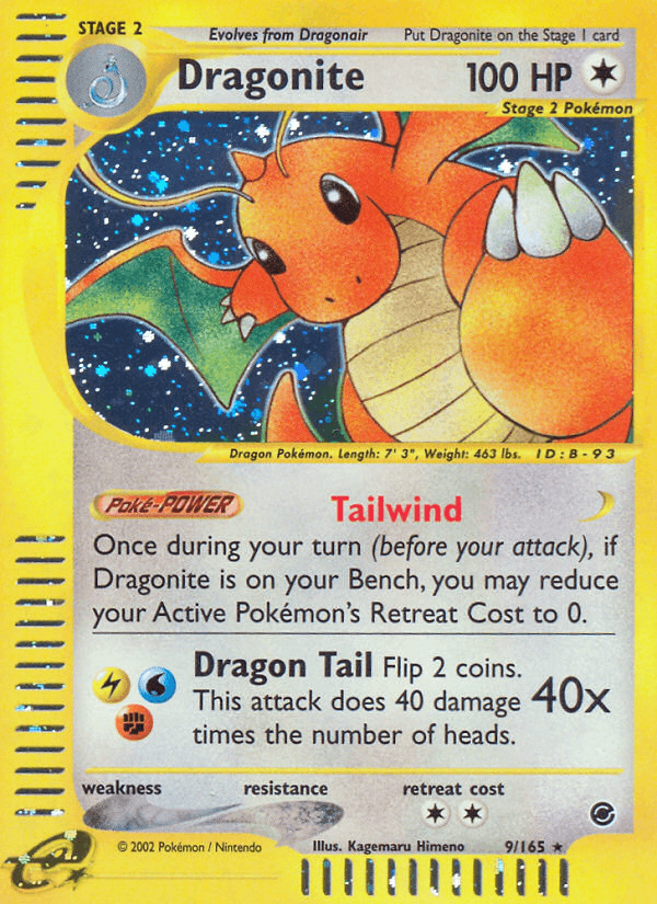 Dragonite artwork — Expedition Base Set 9/165