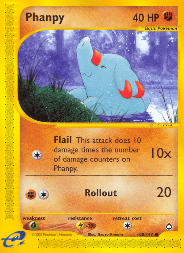 Phanpy artwork — Aquapolis 100/182