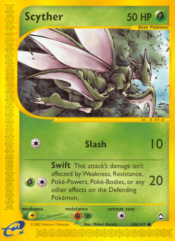 Scyther — Aquapolis 106/182