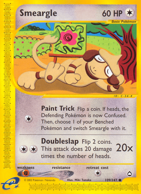 Smeargle — Aquapolis 109/182