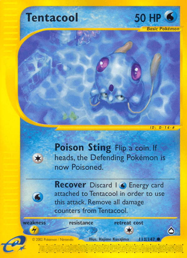Tentacool — Aquapolis 113/182