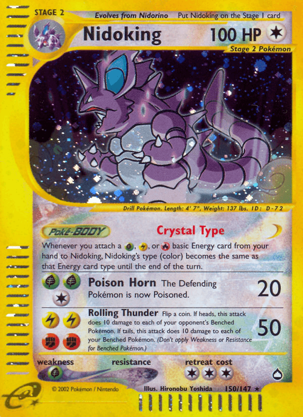 Nidoking artwork — Aquapolis 150/182