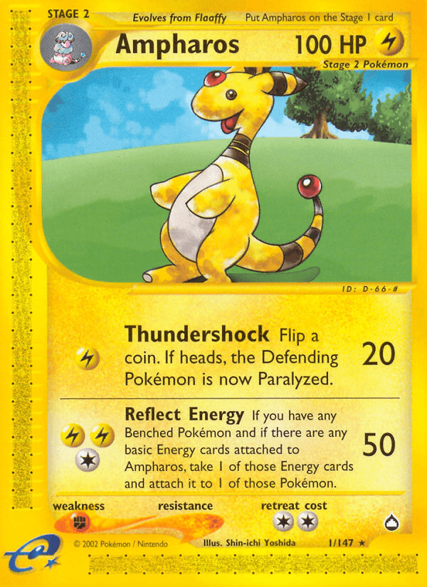 Ampharos — Aquapolis 1/182