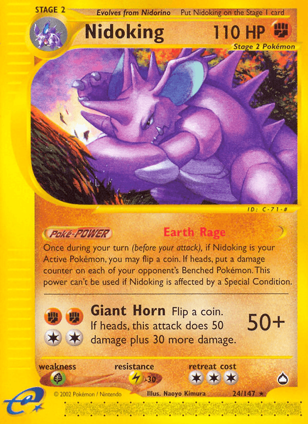 Nidoking — Aquapolis 24/182