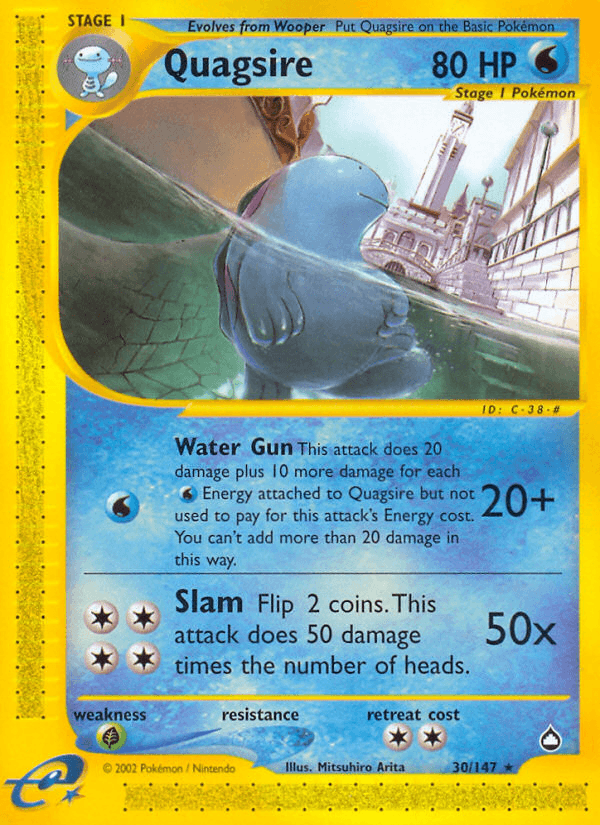 Quagsire artwork — Aquapolis 30/182