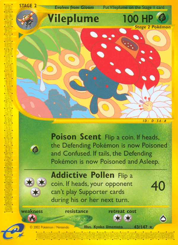 Vileplume — Aquapolis 43/182