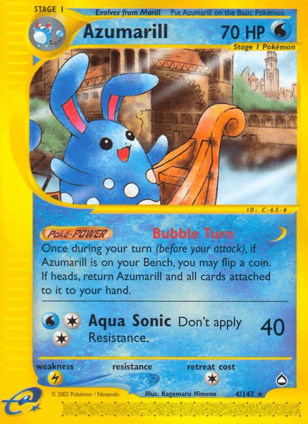 Azumarill — Aquapolis 4/182