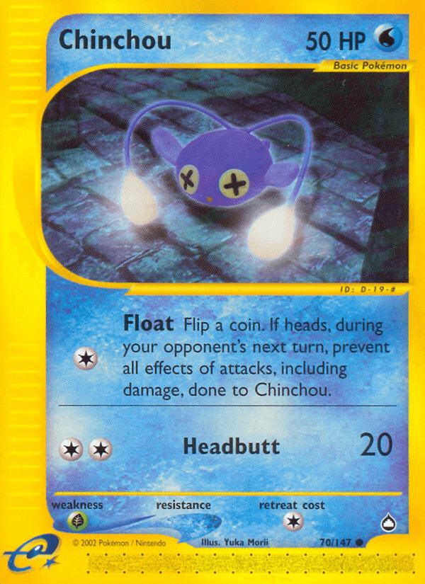 Chinchou artwork — Aquapolis 70/182
