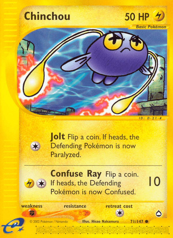 Chinchou artwork — Aquapolis 71/182