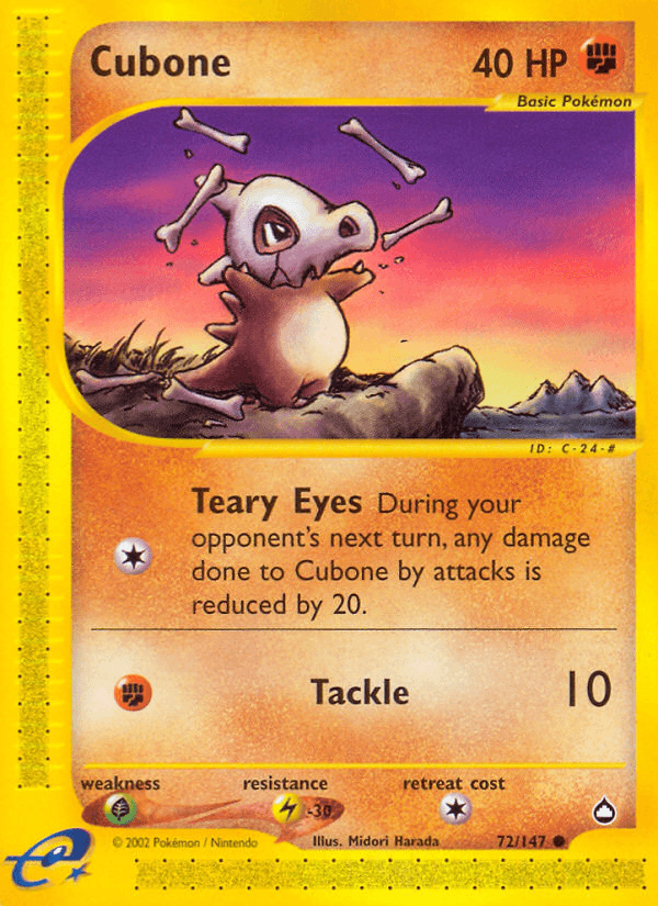 Cubone — Aquapolis 72/182