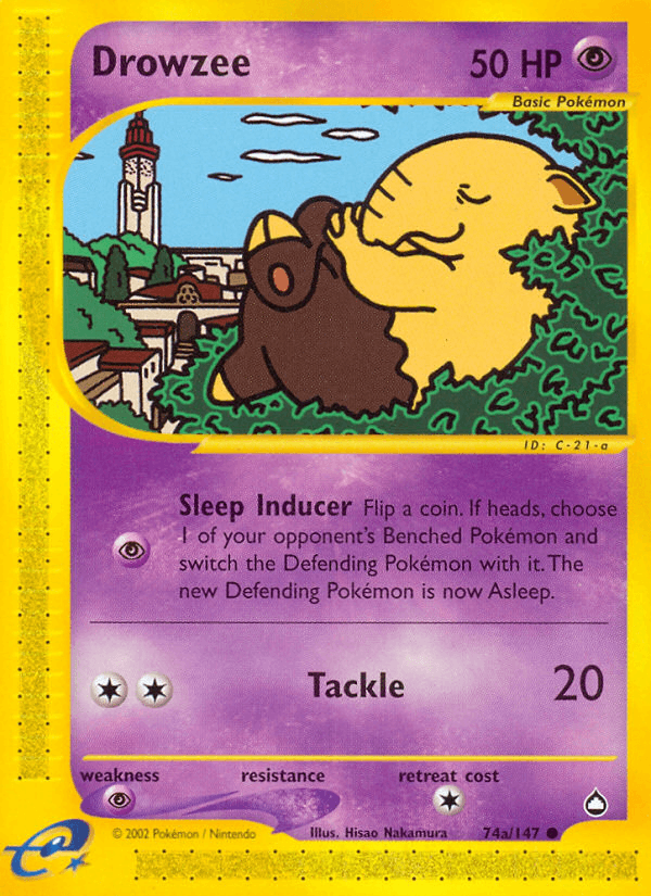 Drowzee — Aquapolis 74/182