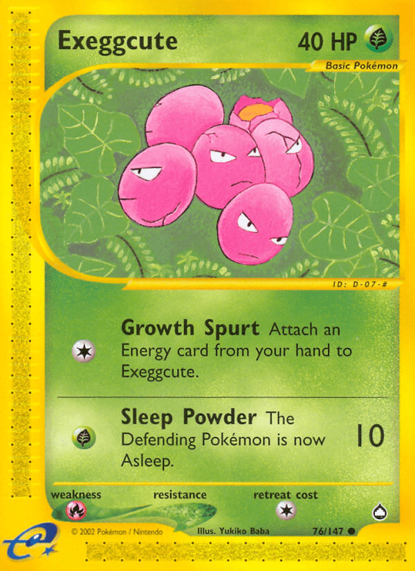 Exeggcute — Aquapolis 76/182