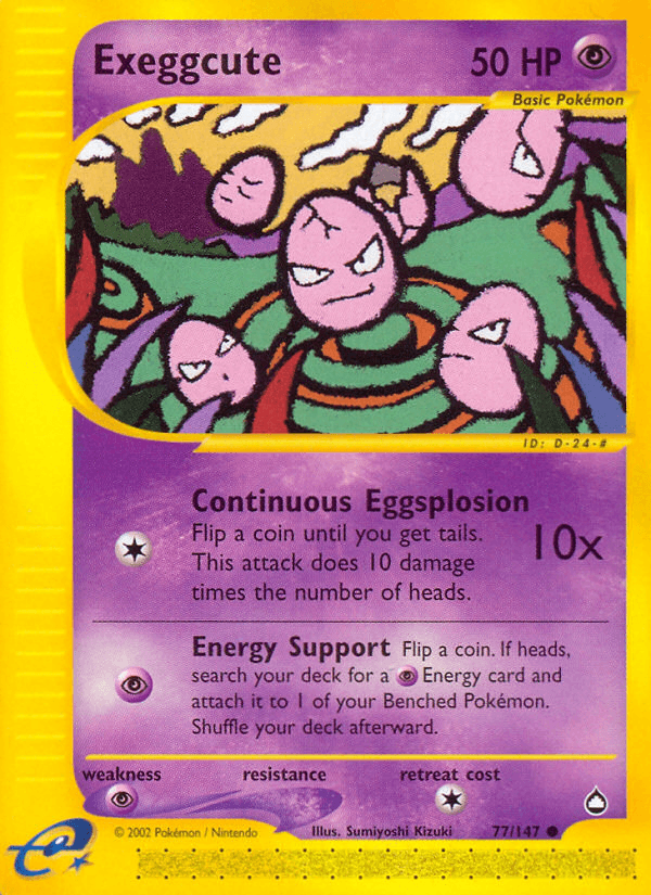 Exeggcute — Aquapolis 77/182