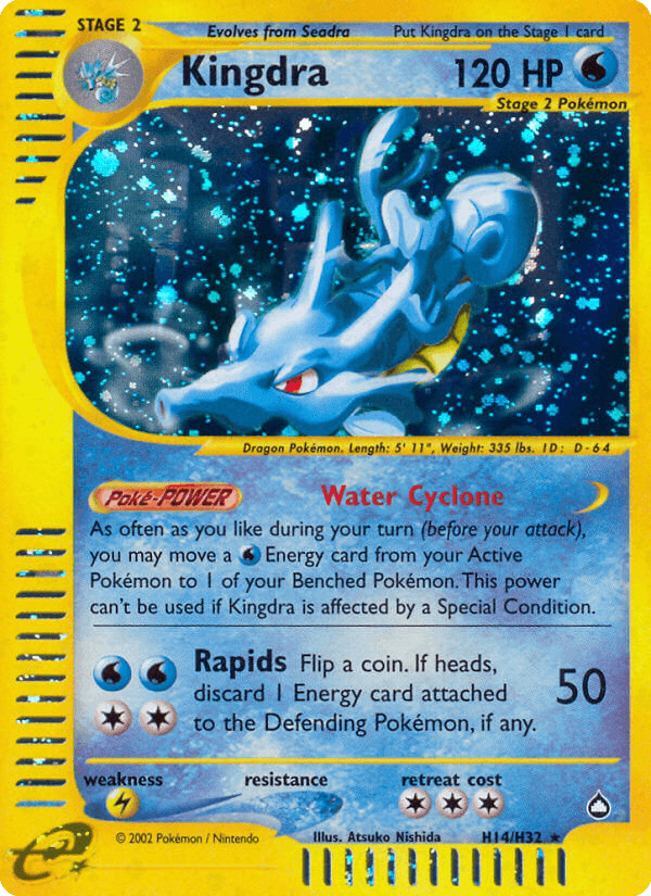 Kingdra artwork — Aquapolis H14/182