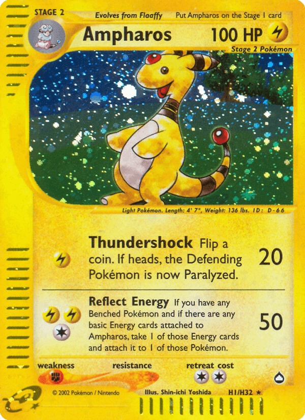 Ampharos — Aquapolis H1/182