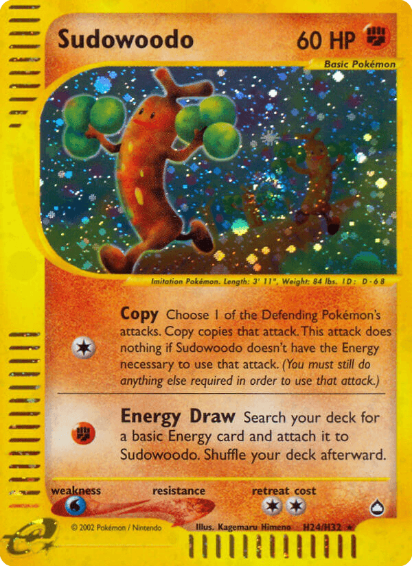 Sudowoodo artwork — Aquapolis H24/182