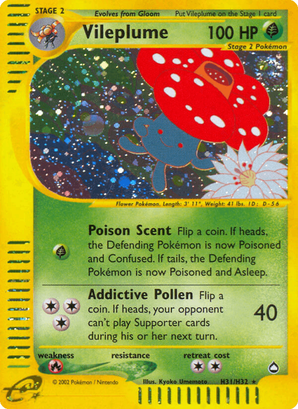 Vileplume — Aquapolis H31/182