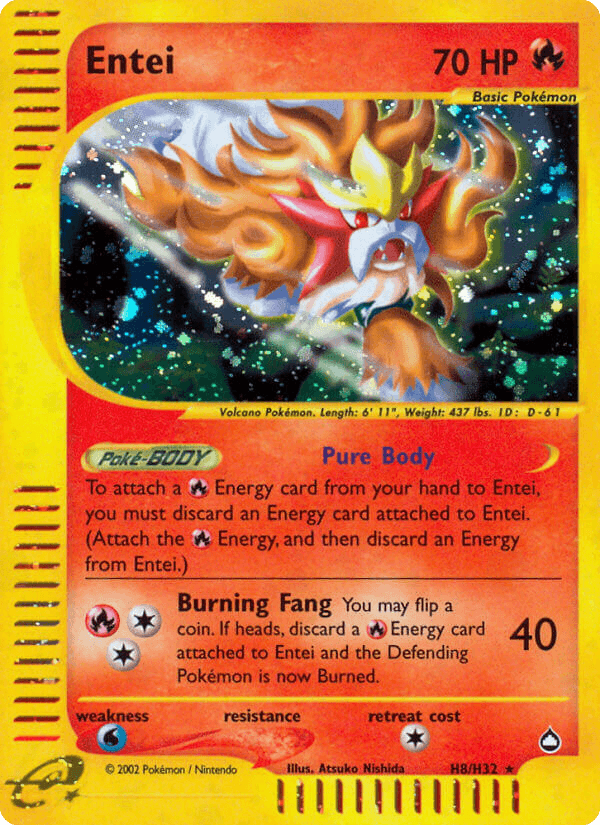 Entei artwork — Aquapolis H8/182