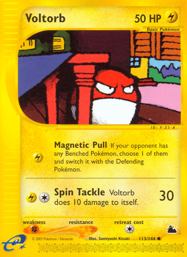 Voltorb artwork — Skyridge 113/182