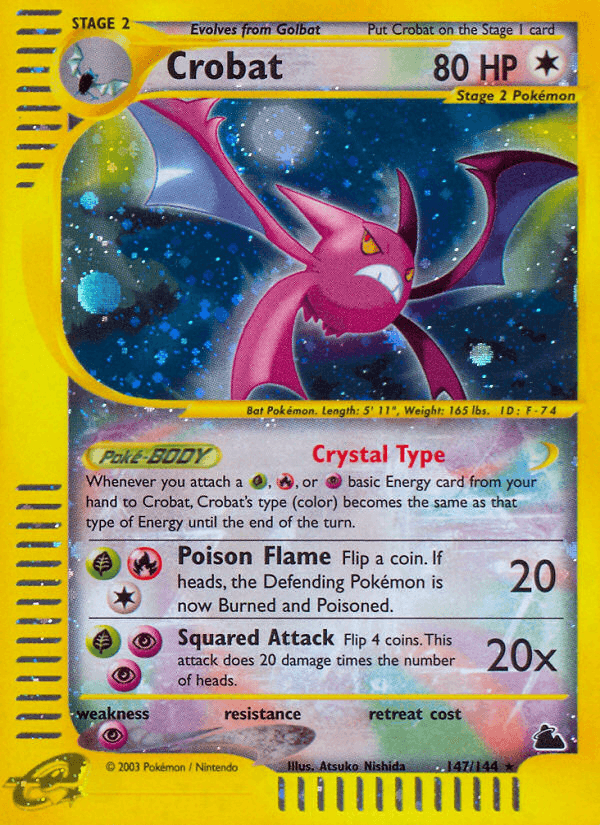 Crobat artwork — Skyridge 147/182