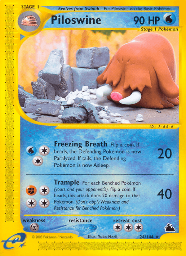 Piloswine — Skyridge 24/182