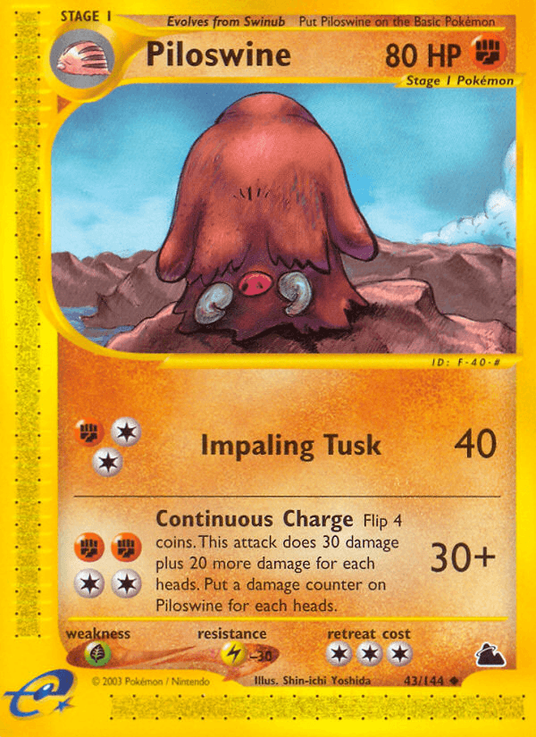 Piloswine — Skyridge 43/182