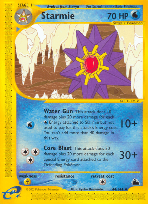Starmie — Skyridge 44/182