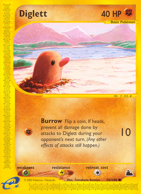 Diglett artwork — Skyridge 50/182