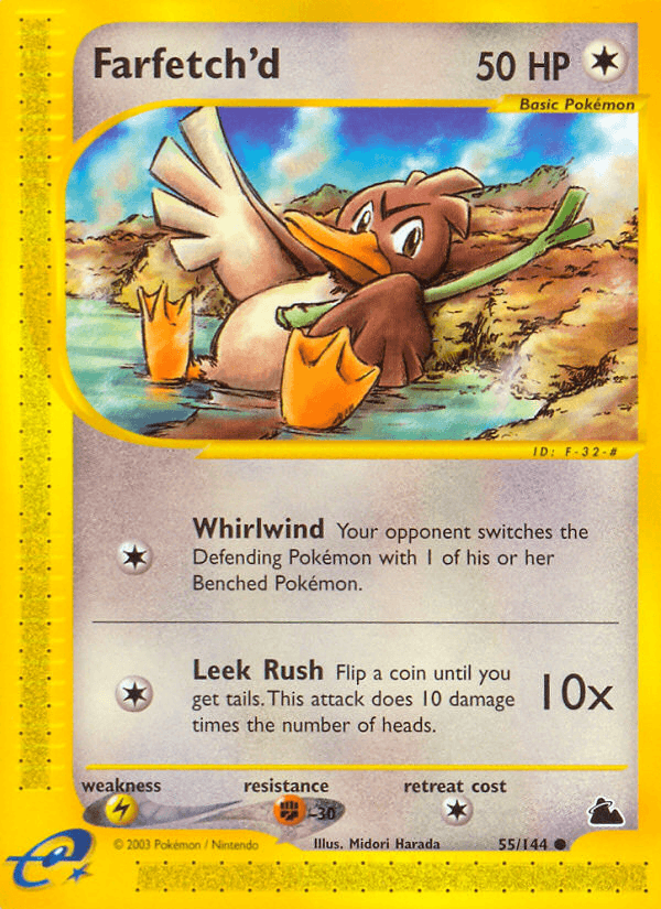 Farfetch'd artwork — Skyridge 55/182