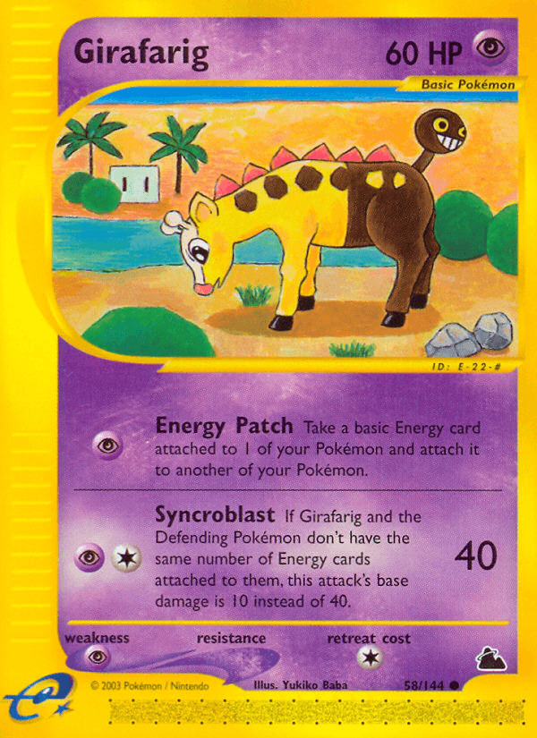 Girafarig — Skyridge 58/182