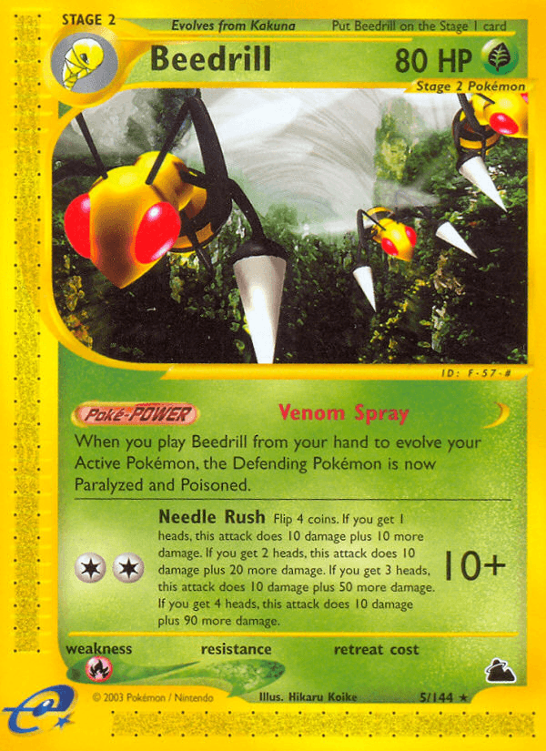 Beedrill artwork — Skyridge 5/182
