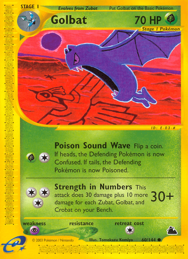 Golbat artwork — Skyridge 60/182