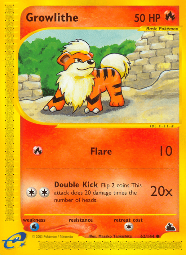 Growlithe — Skyridge 62/182