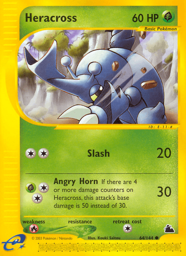 Heracross artwork — Skyridge 64/182
